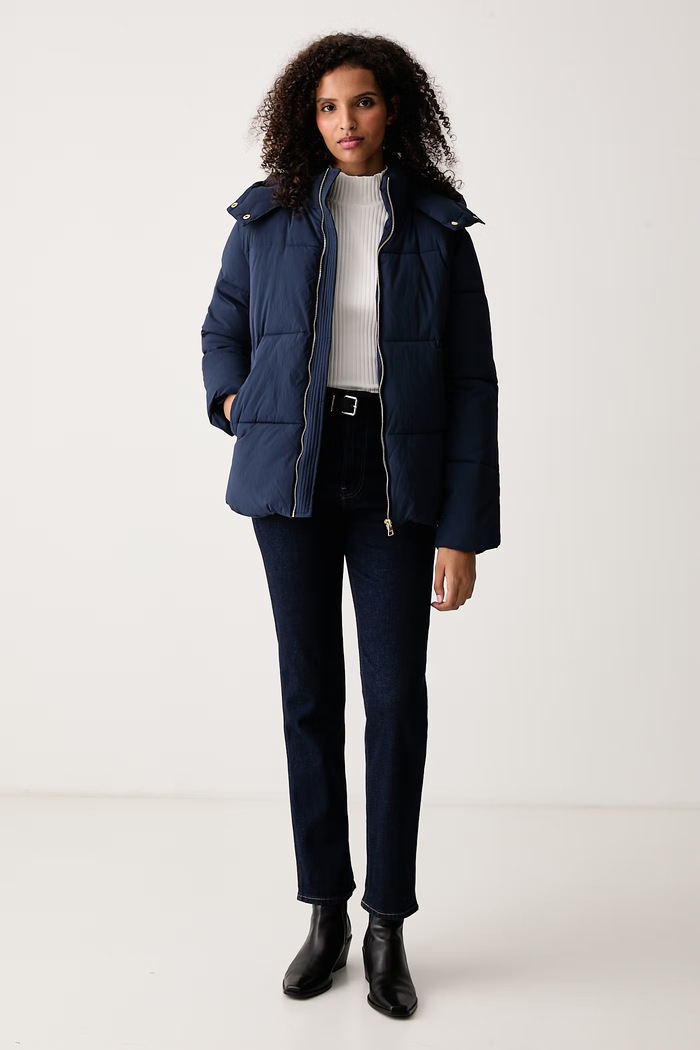 U.S. Polo Assn. Prešívaná bunda dámska SHORT PUFFER WUP2583 tmavomodrá AW26
