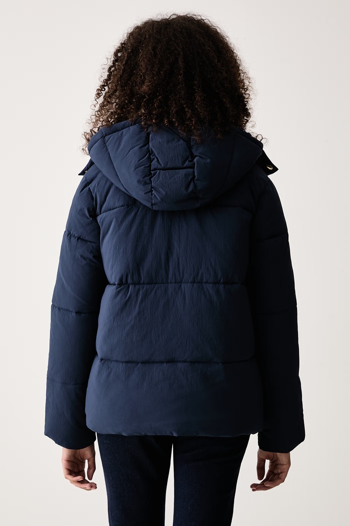 Oblečenie U.S. Polo Assn. Prešívaná bunda dámska SHORT PUFFER WUP2583 tmavomodrá