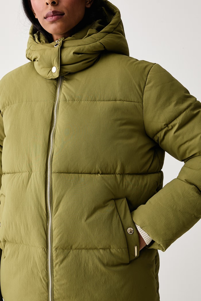 Geacă matlasată pentru femei SHORT PUFFER U.S. Polo Assn. WUP2583 verde
