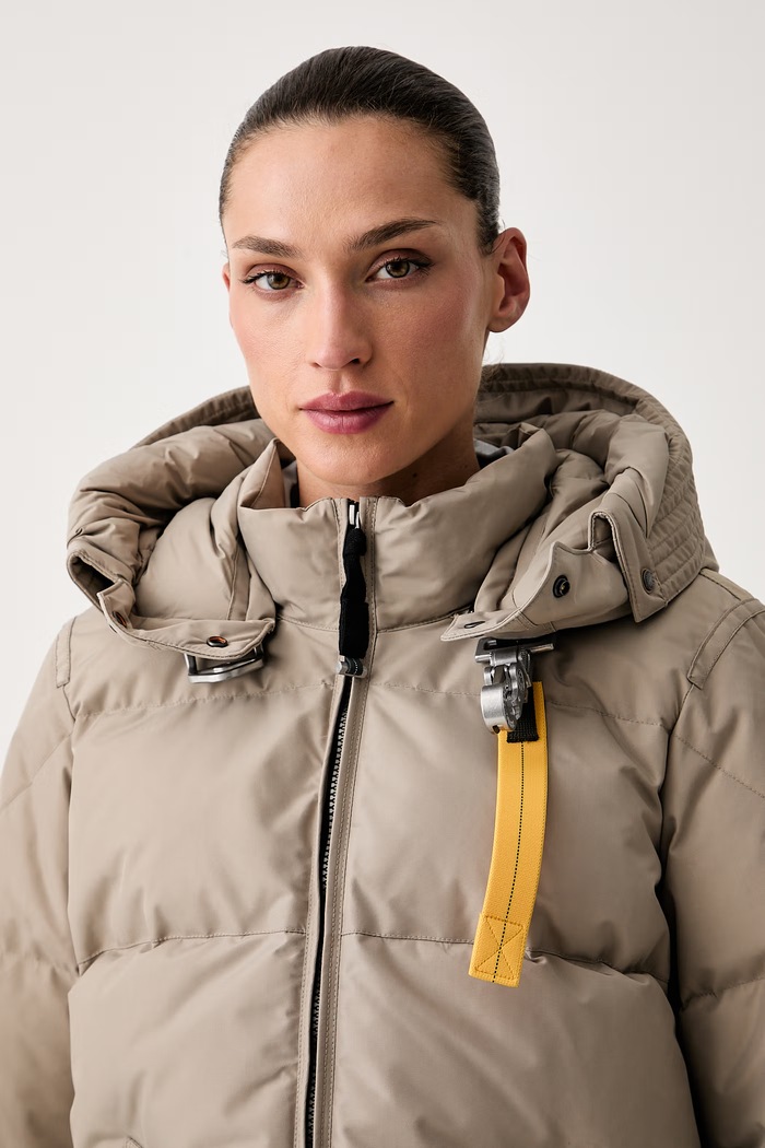Parajumpers kurtka puchowa damska LONG BEAR beżowy PWJKMA330776