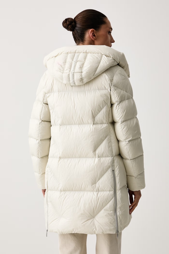 Odzież Parajumpers kurtka puchowa damska JANET PWPUHY330131 beżowy