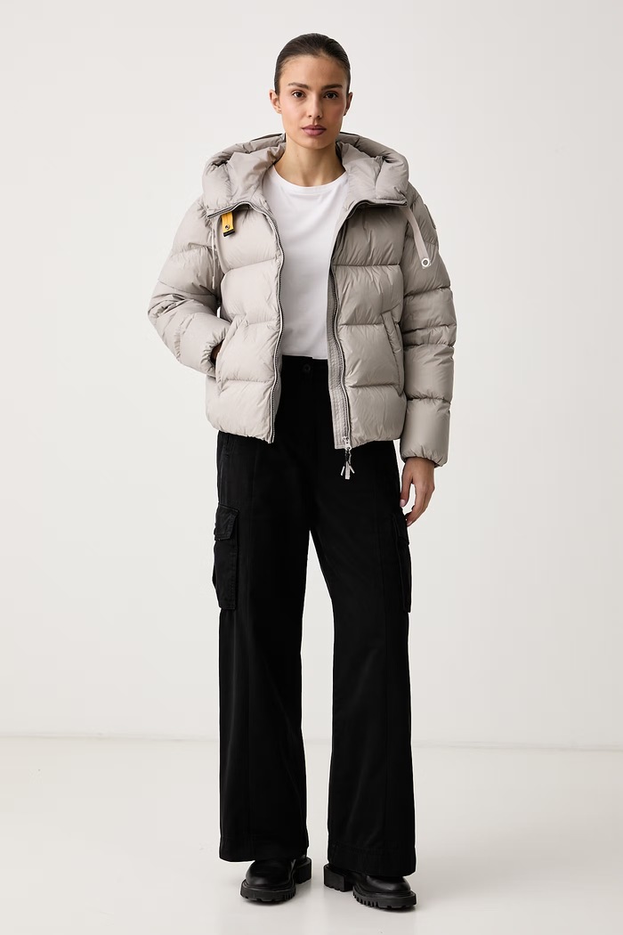 Parajumpers Kurtka puchowa damska TILLY PWPUHY320137 szary AW26