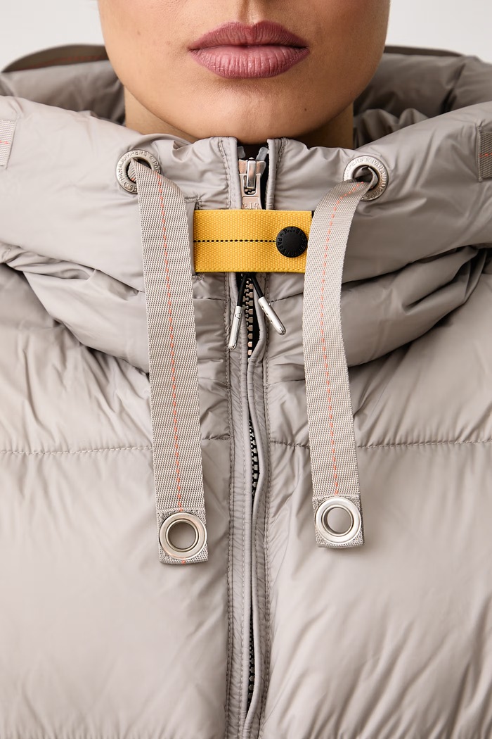 Kurtka puchowa damska TILLY Parajumpers szary PWPUHY320137