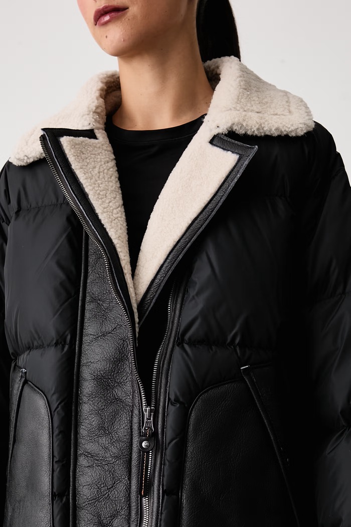 Krótka kurtka damska CHYNA Parajumpers czarny PWJKHN31B071