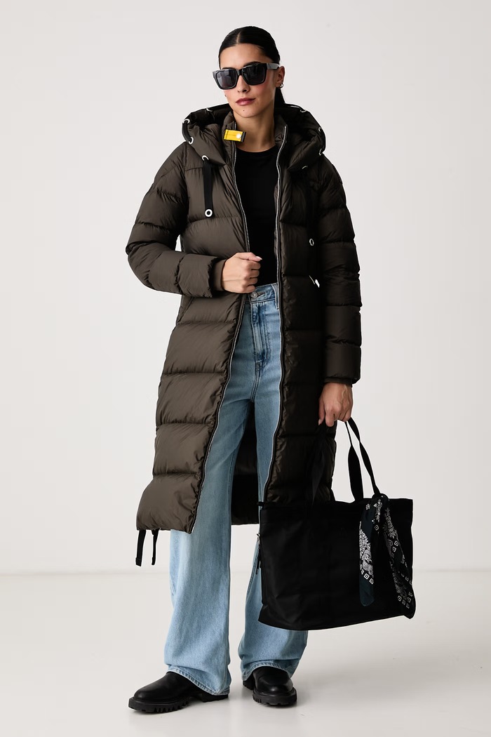 Parajumpers Kurtka puchowa damska PANDA PWPUEL310536 brązowy AW26