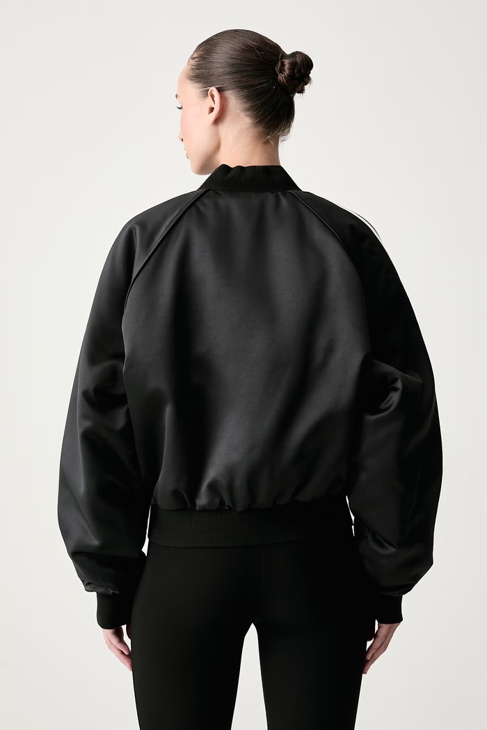 Oblečenie adidas Originals Bunda dámska Satin Bomber KT2648 čierna