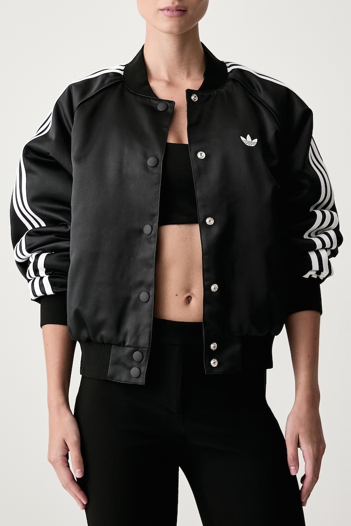 Bunda dámska Satin Bomber adidas Originals KT2648 čierna