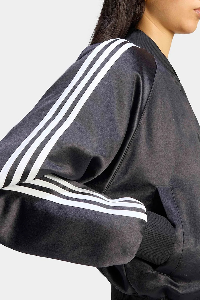 Kurtka damska Satin Bomber adidas Originals czarny KT2648