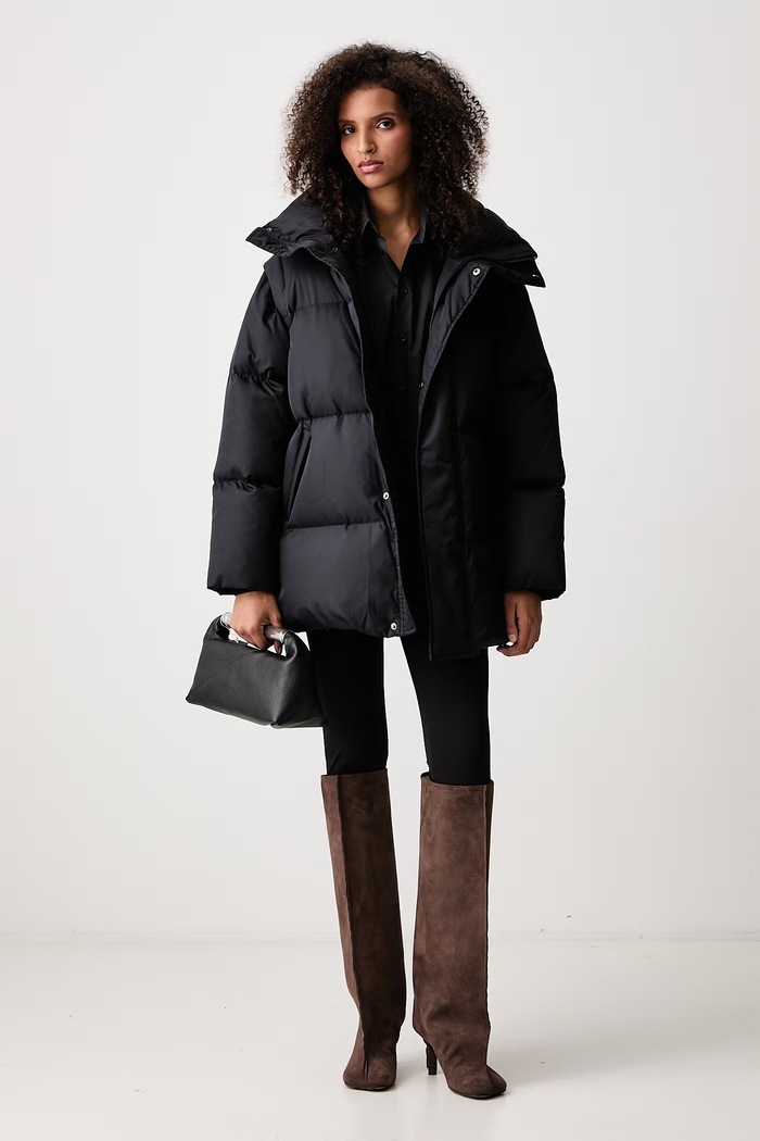MM6 Maison Margiela Kurtka puchowa damska S52AM0370.M36018 czarny AW26