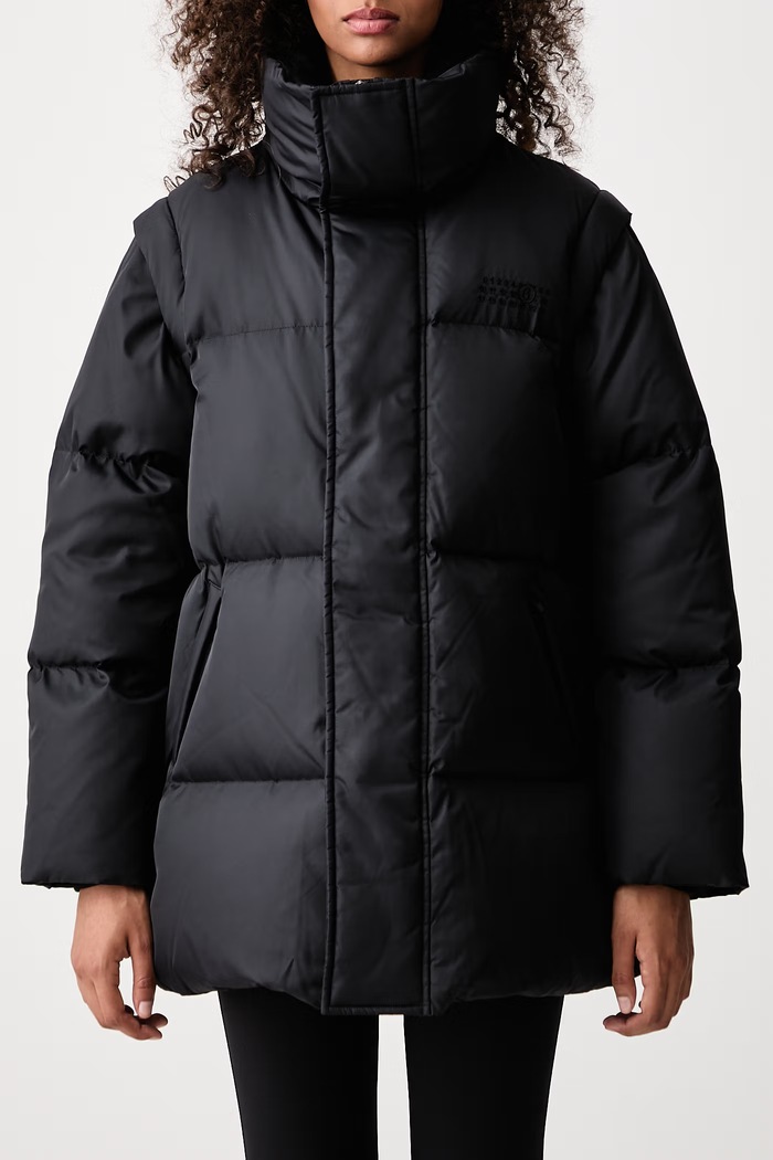 Kurtka puchowa damska MM6 Maison Margiela czarny S52AM0370.M36018