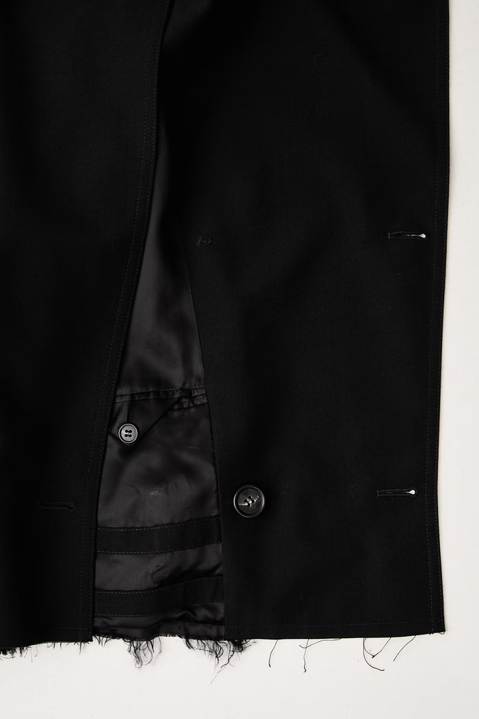 MM6 Maison Margiela krótki trencz damski z wełną S52AM0361.M35436