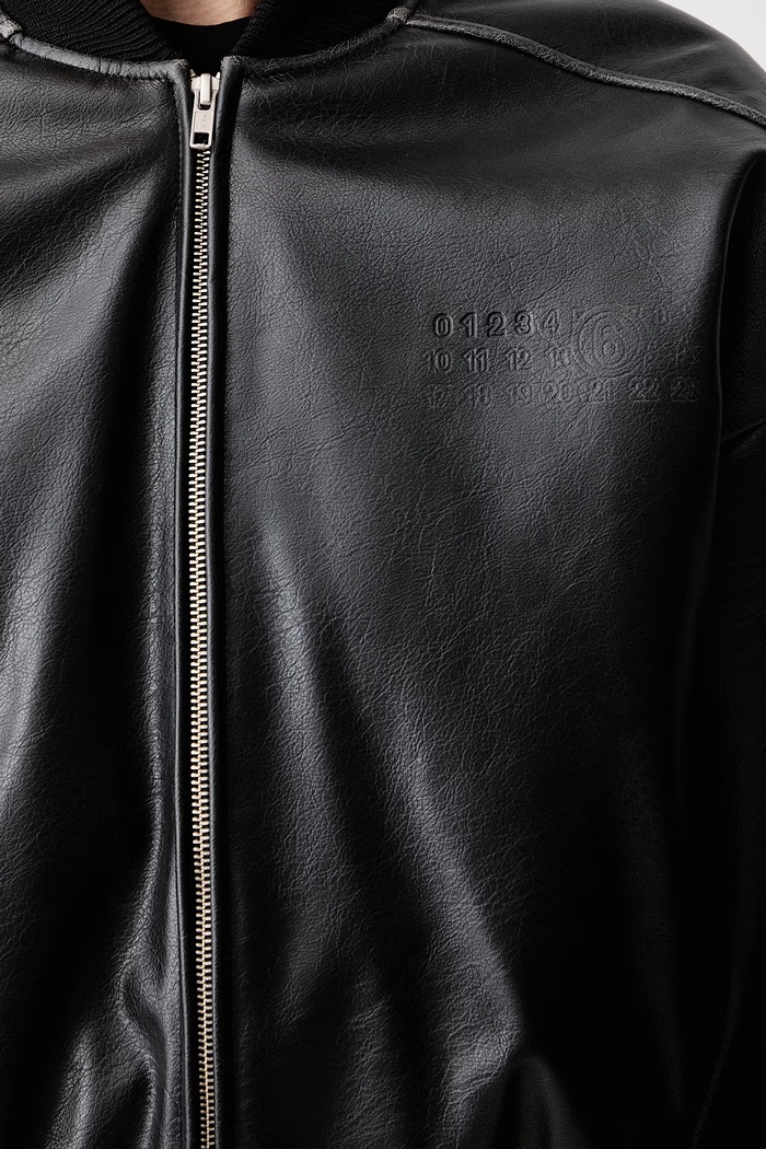 MM6 Maison Margiela bomber jakna ženska iz imitacije usnja S52AM0358.M35455