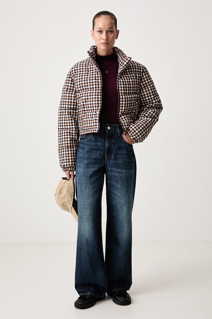Tommy Jeans Καπιτονέ μπουφάν γυναικείο DW0DW23578 καφέ AW26