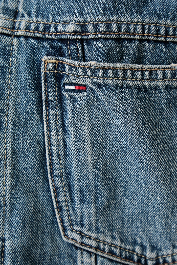 Jakna za žene traper Tommy Jeans plava DW0DW23563