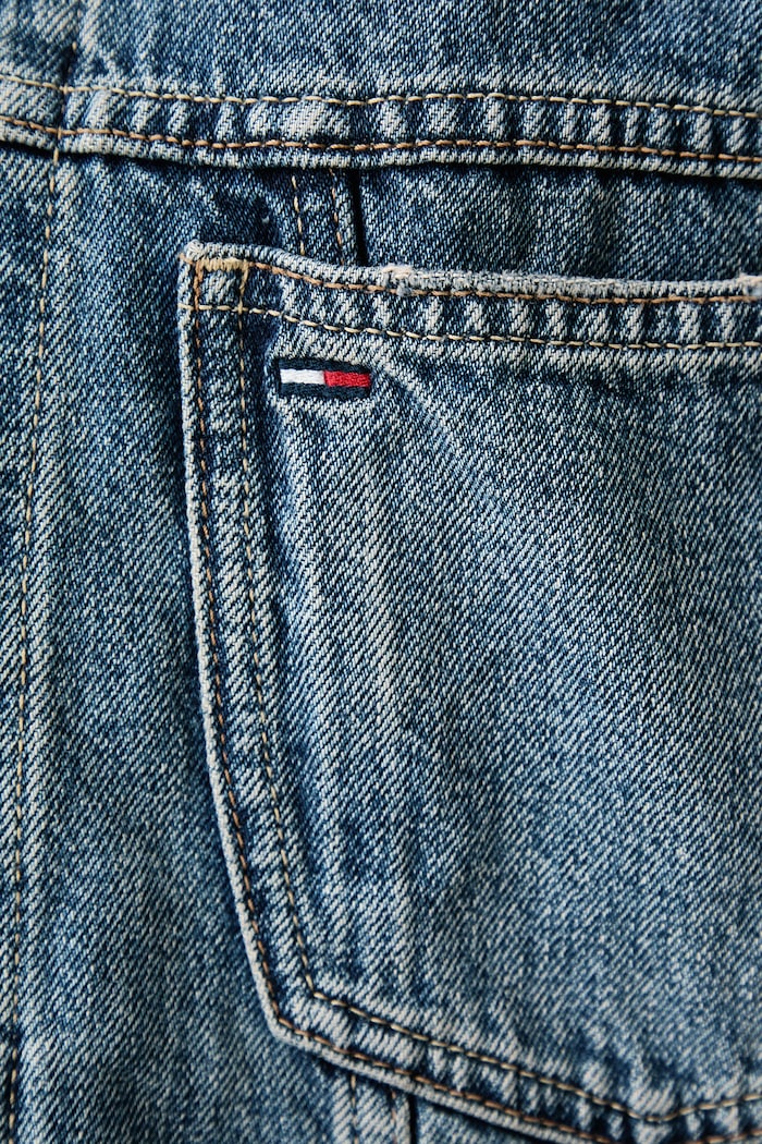 Jakna za žene traper Tommy Jeans plava DW0DW23563