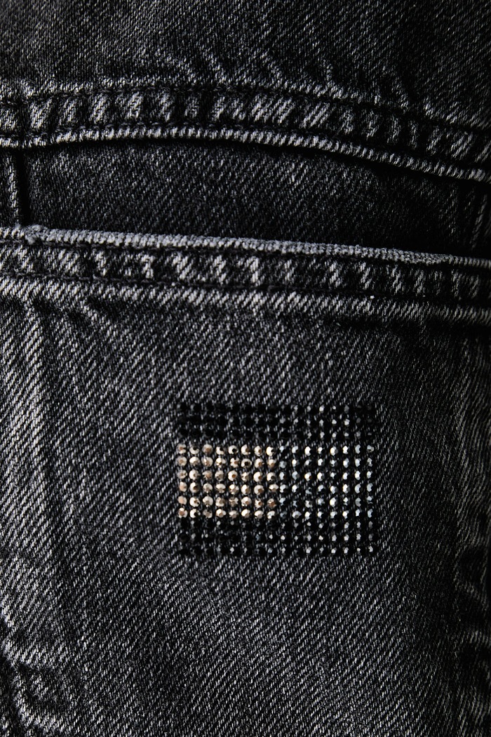 Giacca jeans da donna con cotone Tommy Jeans nero DW0DW23574