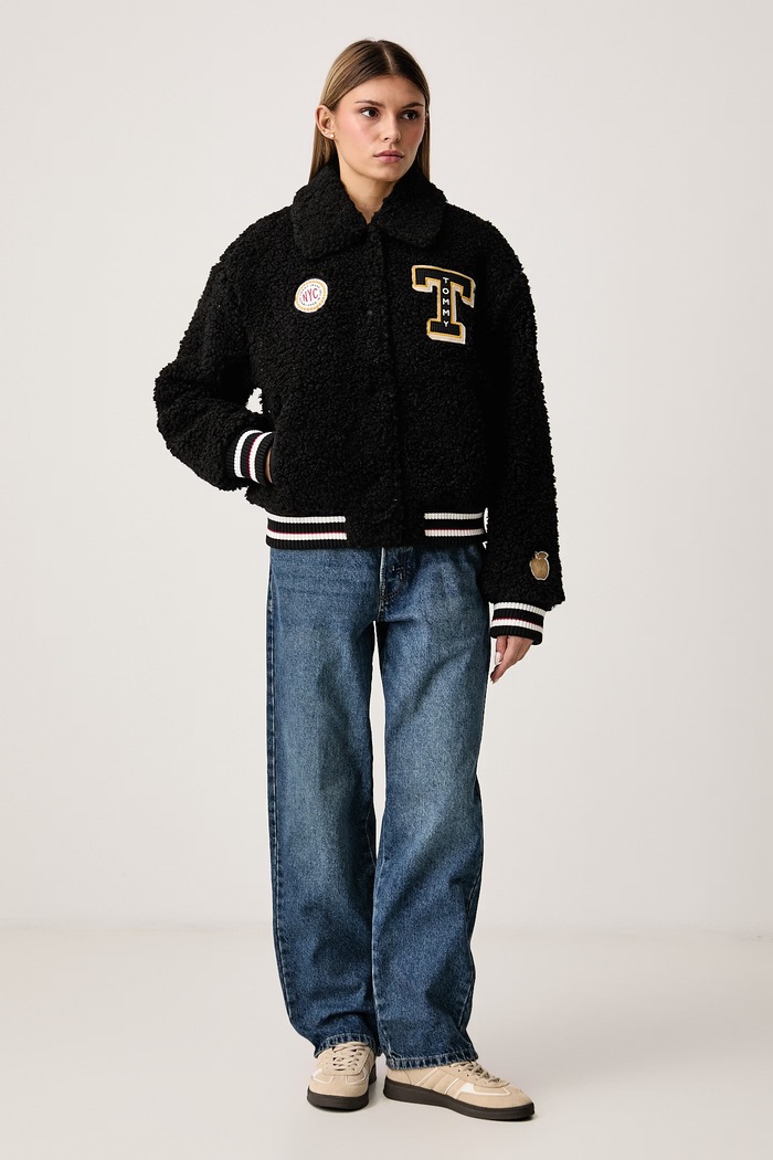 Tommy Jeans Μεταβατικό μπουφάν γυναικείο DW0DW23426 μαύρο AW26