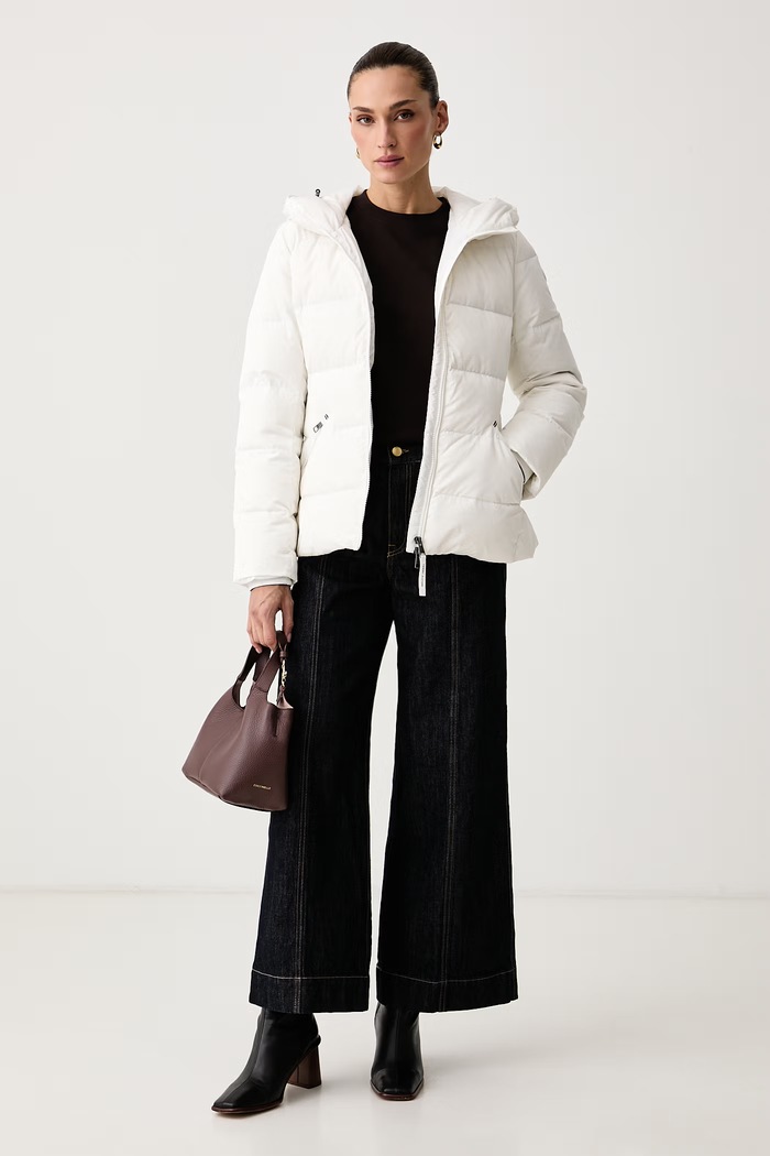 Tommy Hilfiger Kurtka puchowa damska WW0WW51521 biały AW26
