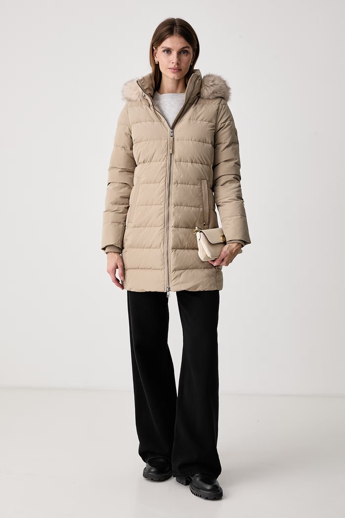 Tommy Hilfiger Páperová bunda dámska WW0WW51563 béžová AW26