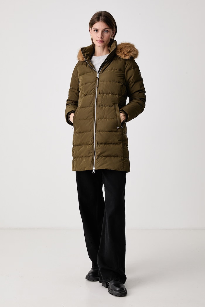 Tommy Hilfiger Páperová bunda dámska WW0WW51563 zelená AW26