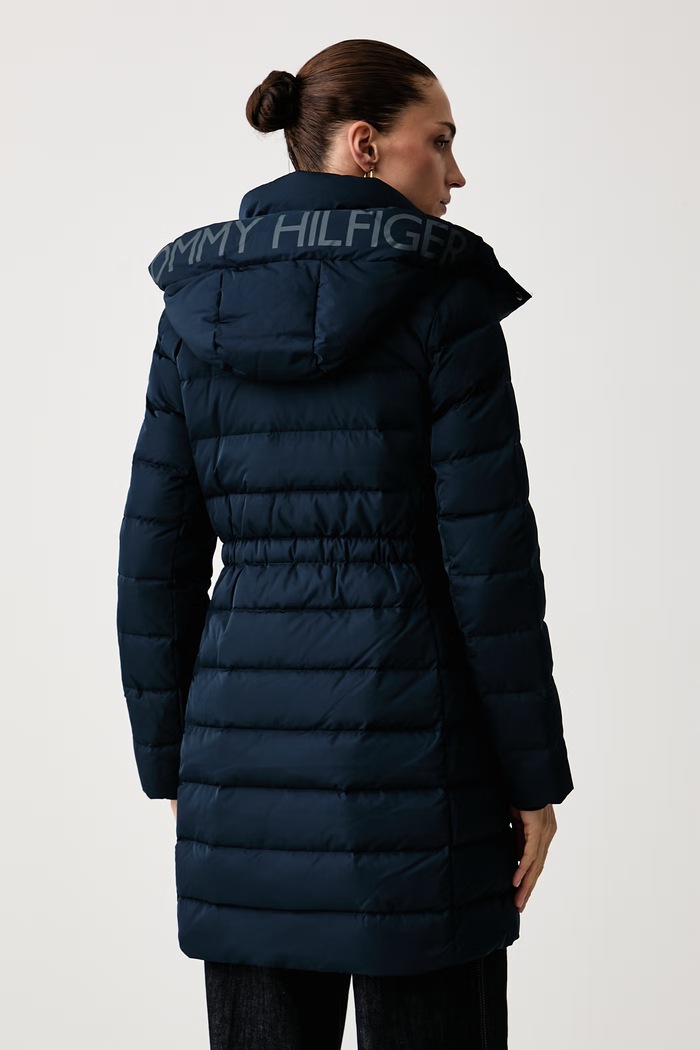 Odzież Tommy Hilfiger Długa kurtka damska WW0WW51111 granatowy