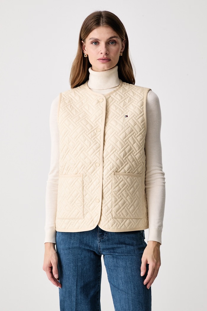 Tommy Hilfiger Vesta dámska béžová WW0WW51574