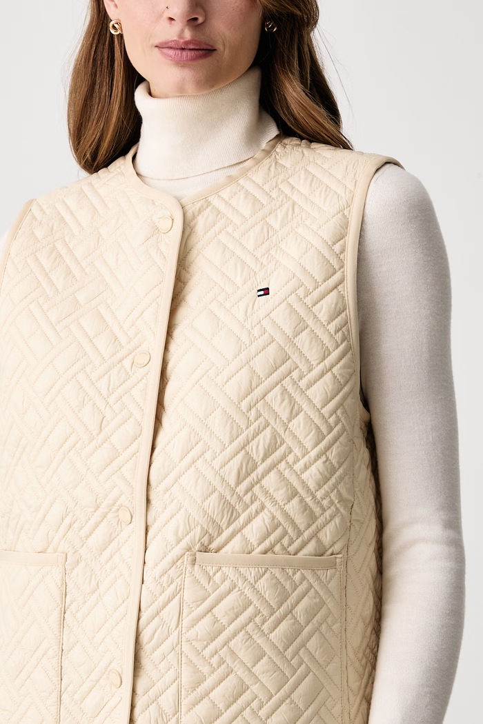 Vesta dámska Tommy Hilfiger WW0WW51574 béžová