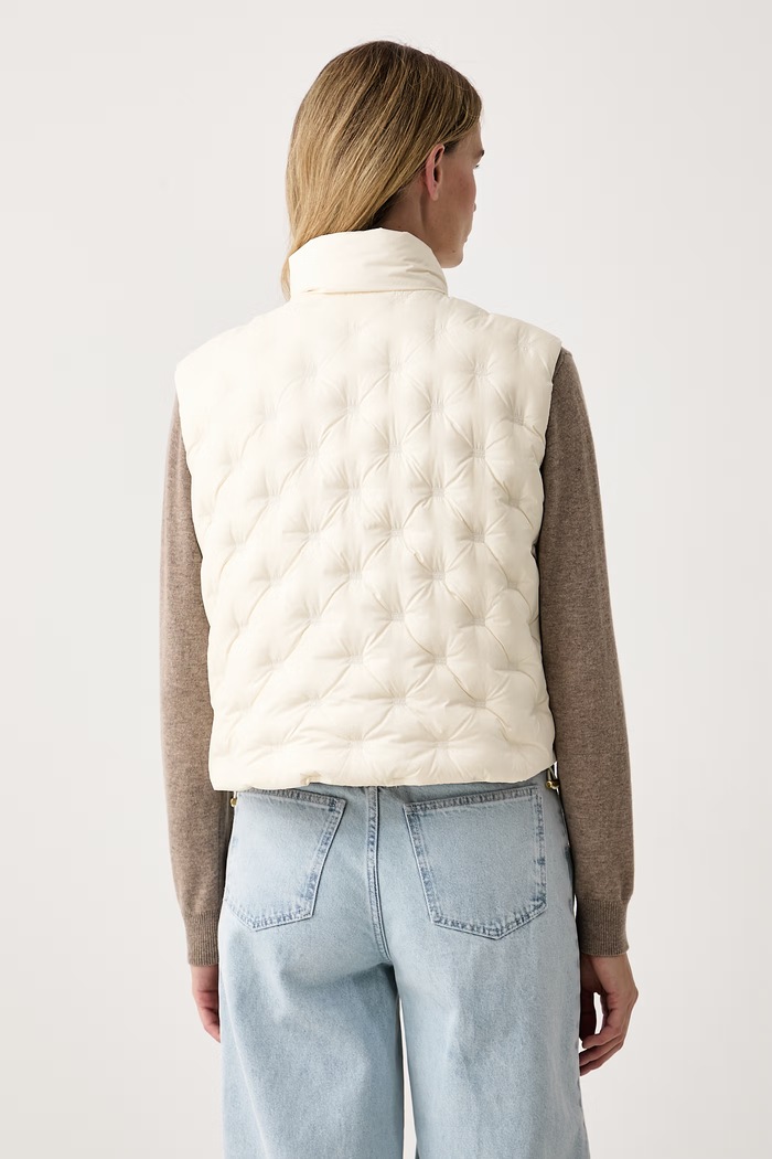 Oblečenie Tommy Hilfiger Páperová vesta dámska WW0WW49860 béžová