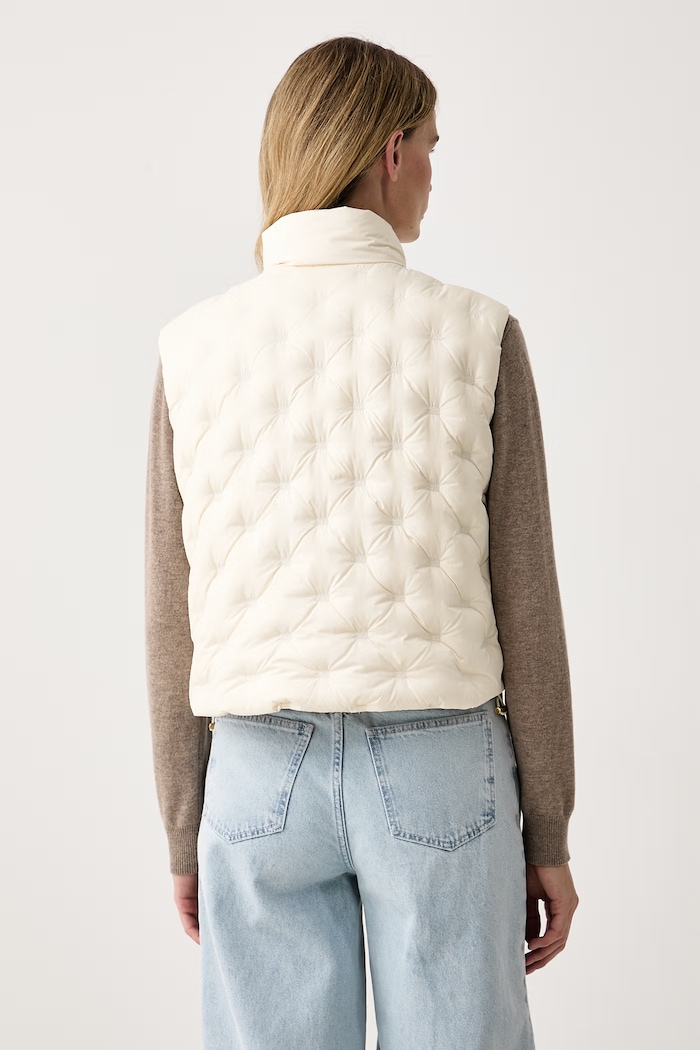 Oblečenie Tommy Hilfiger Páperová vesta dámska WW0WW49860 béžová