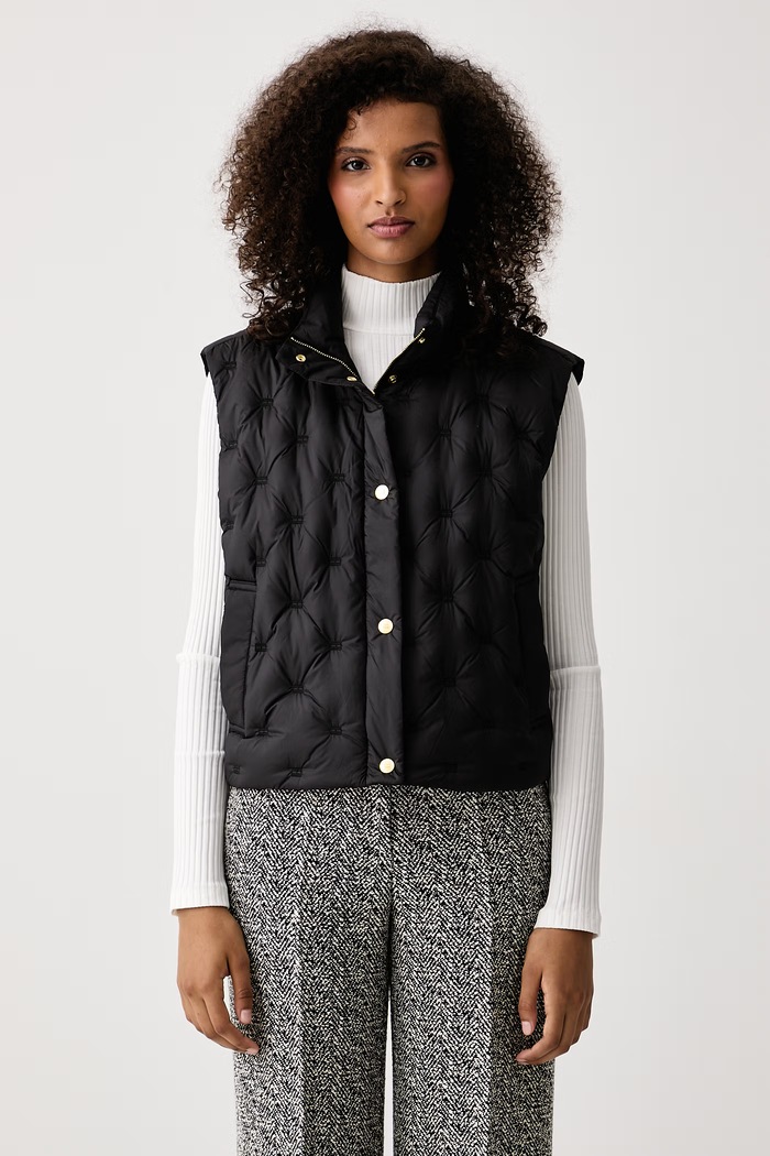 Tommy Hilfiger Bezrękawnik puchowy damski czarny WW0WW49860