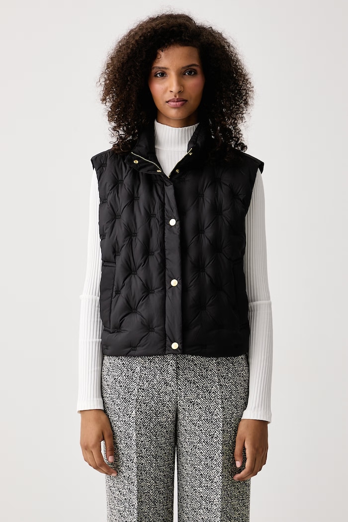 Tommy Hilfiger Bezrękawnik puchowy damski czarny WW0WW49860