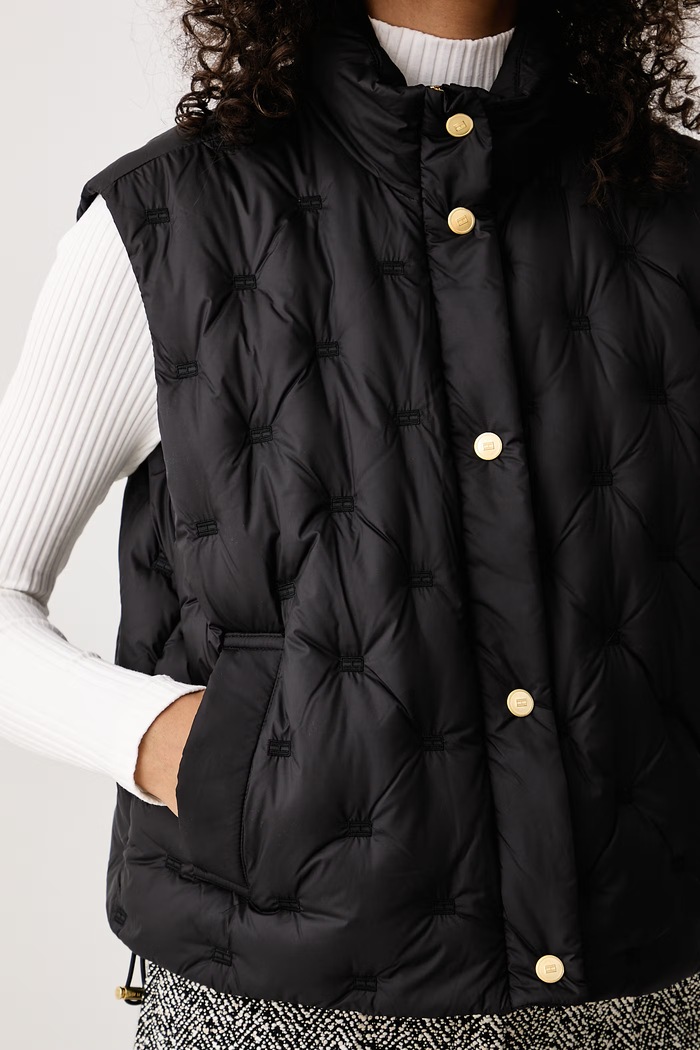 Bezrękawnik puchowy damski Tommy Hilfiger WW0WW49860 czarny
