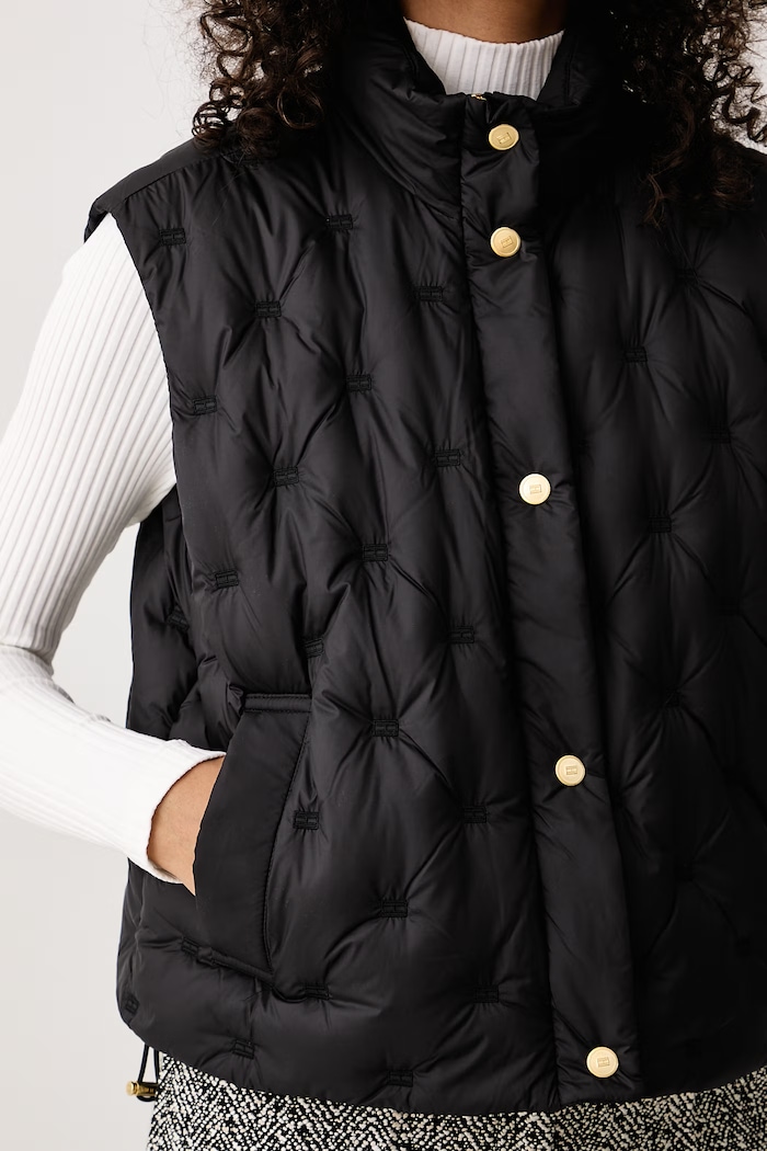 Bezrękawnik puchowy damski Tommy Hilfiger WW0WW49860 czarny