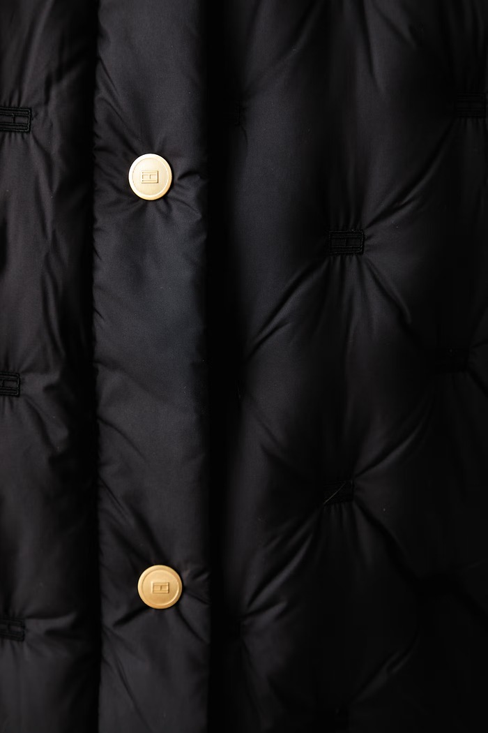 Bezrękawnik puchowy damski Tommy Hilfiger czarny WW0WW49860