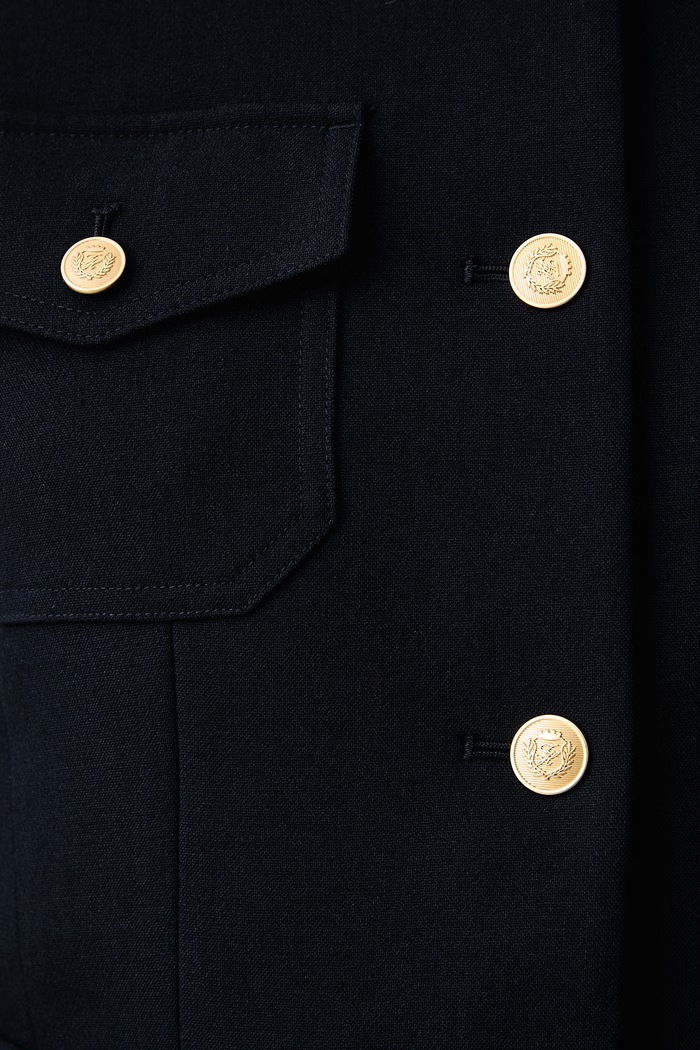 Μονόπετο σακάκι γυναικείο Tommy Hilfiger σκούρο μπλε WW0WW51728