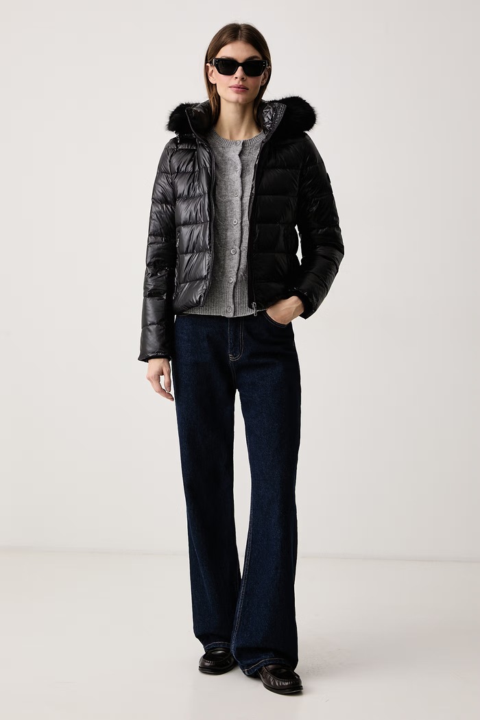 Tommy Hilfiger Kurtka puchowa damska WW0WW51516 czarny AW26