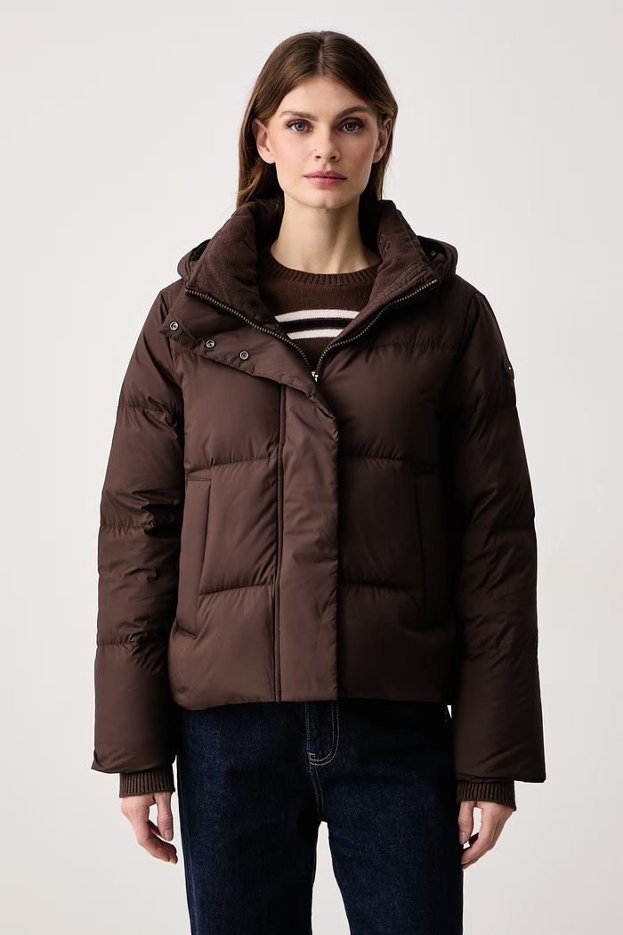 Tommy Hilfiger Kurtka puchowa damska brązowy WW0WW51515