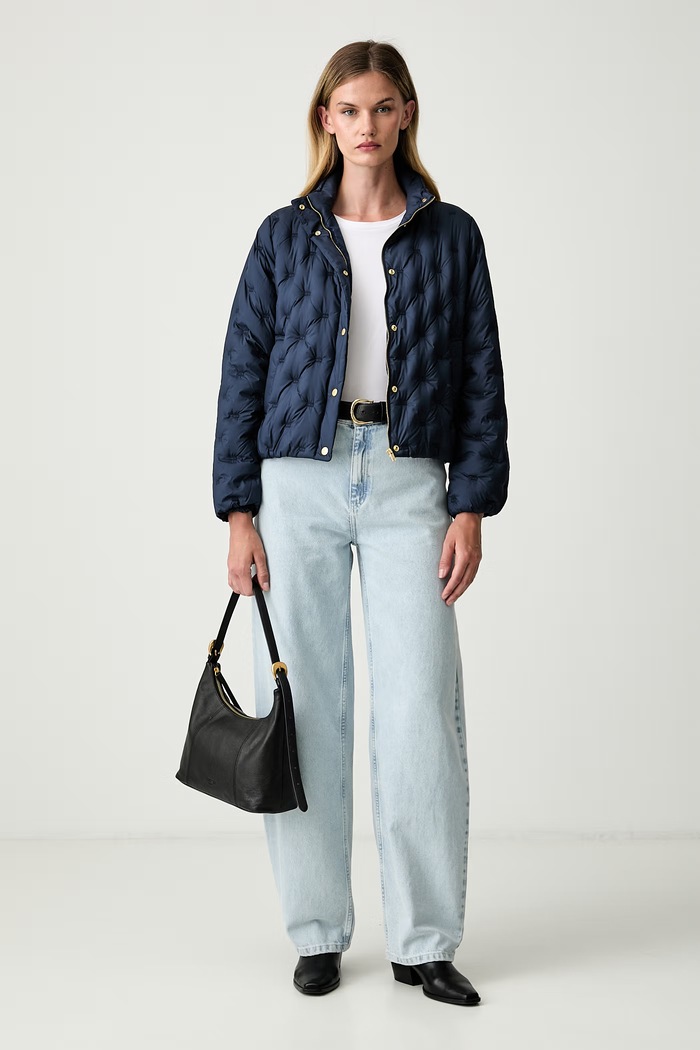 Tommy Hilfiger kurtka puchowa damska WW0WW49855 granatowy AW26