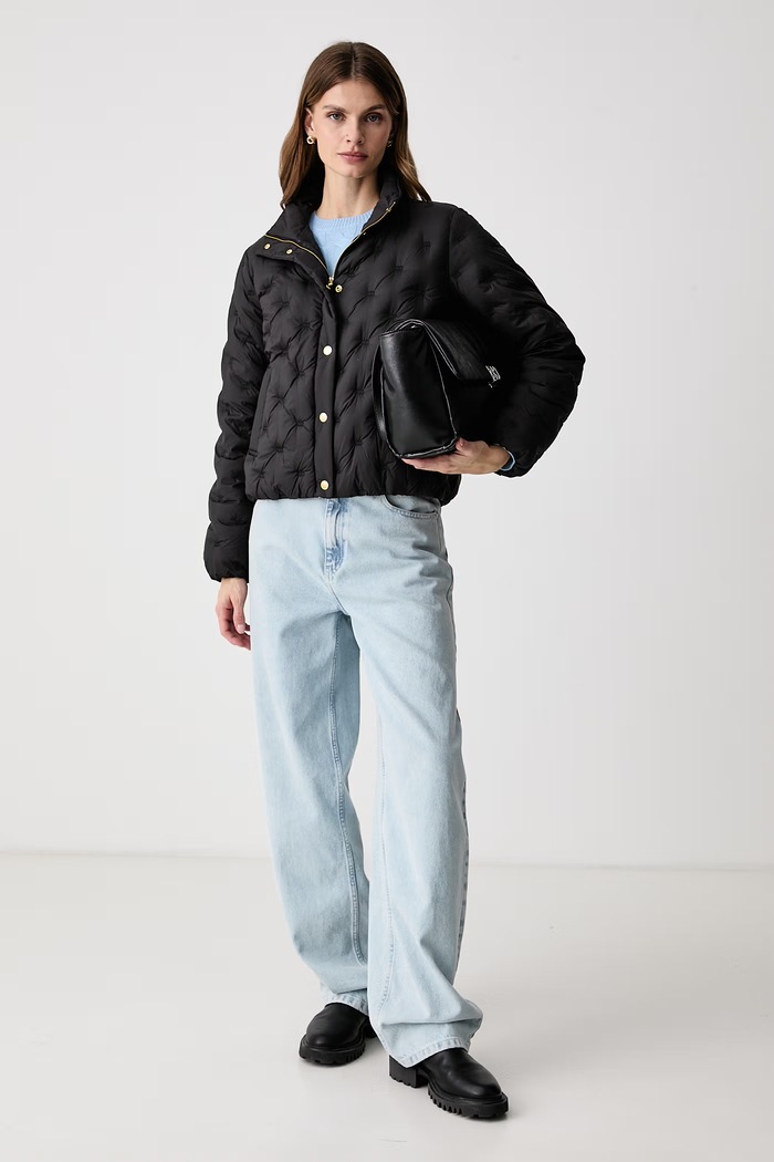 Tommy Hilfiger Kurtka puchowa damska WW0WW49855 czarny AW26