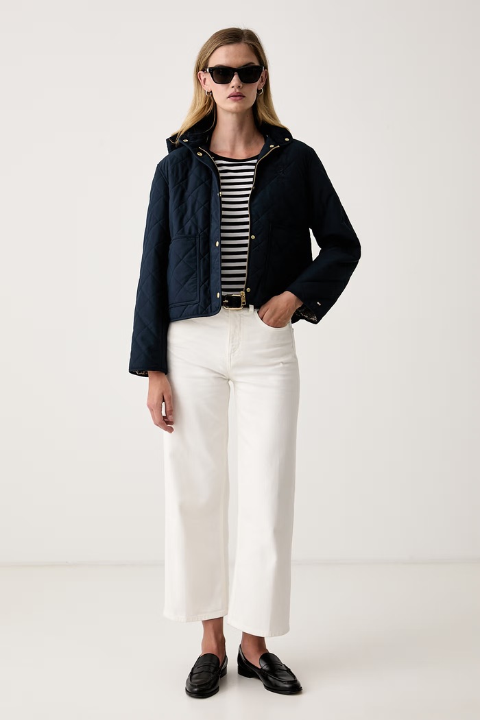 Tommy Hilfiger Krátka bunda dámska WW0WW51512 tmavomodrá AW26