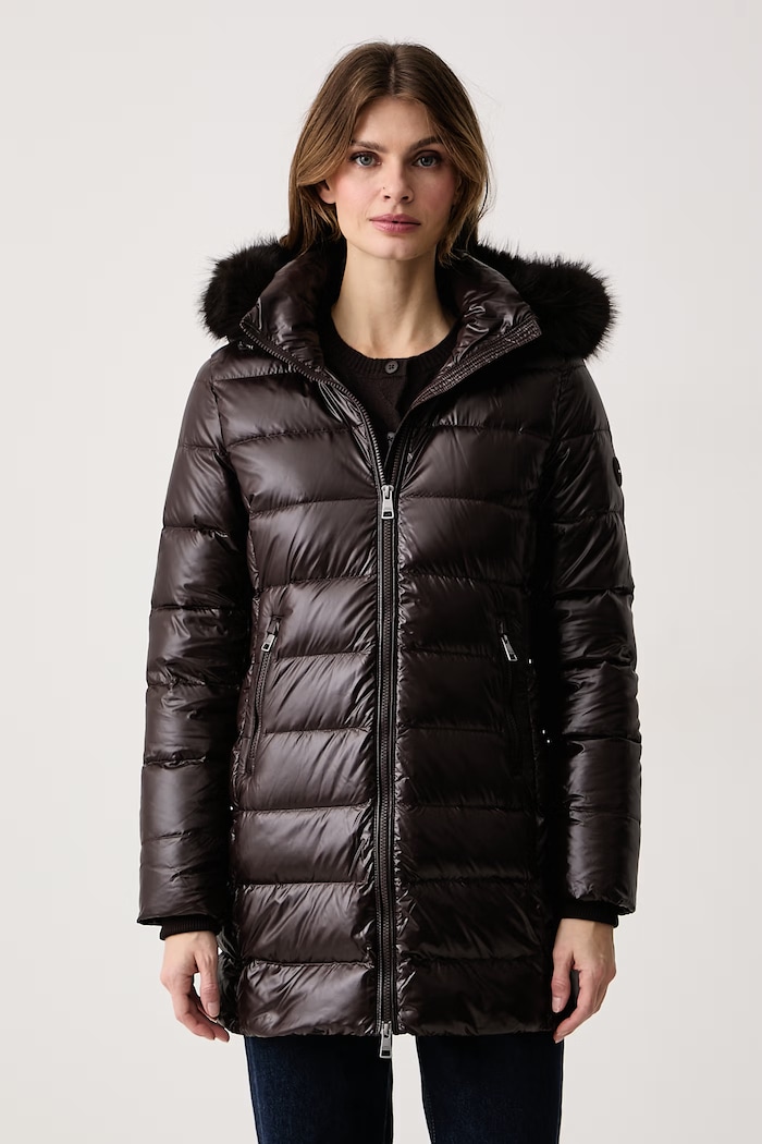 Tommy Hilfiger Prešita jakna ženska rjava WW0WW52913