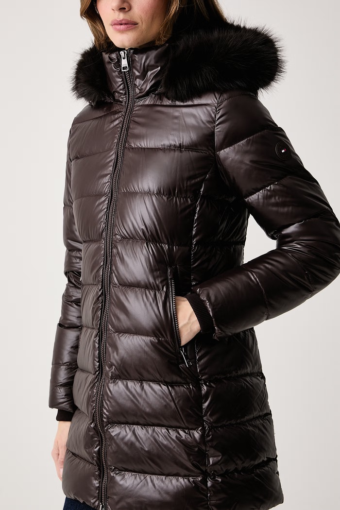 Prešita jakna ženska Tommy Hilfiger WW0WW52913 rjava