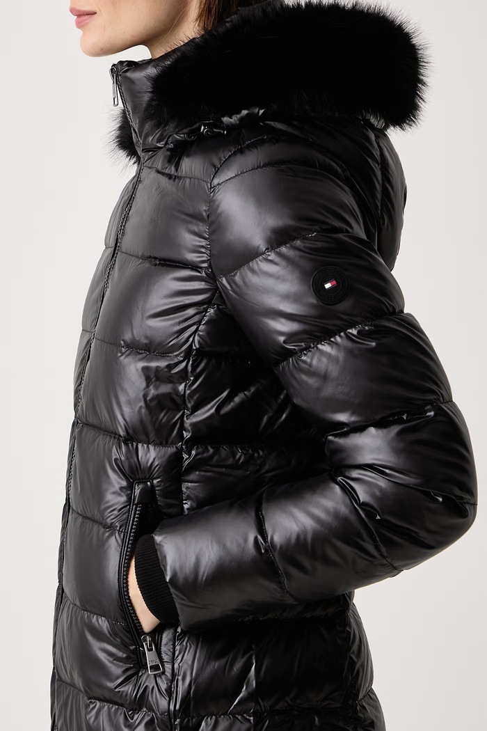 Prešita jakna ženska Tommy Hilfiger WW0WW52913 črna
