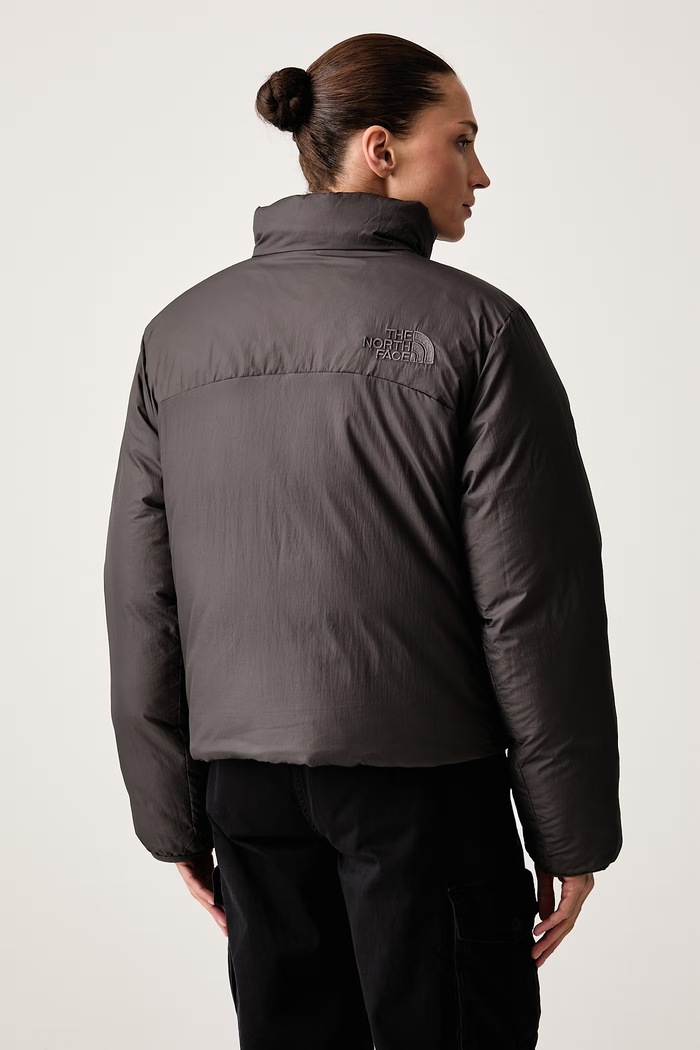 Kurtka puchowa dwustronna damska Nuptse The North Face zielony NF0A8JMCT6Z1