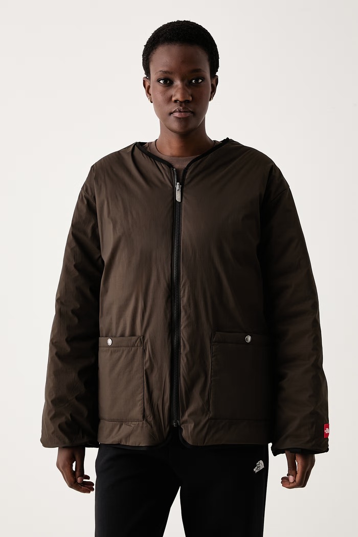 Διπλής όψης μπουφάν γυναικείο Redbox The North Face NF0A8HDHU1A1 καφέ