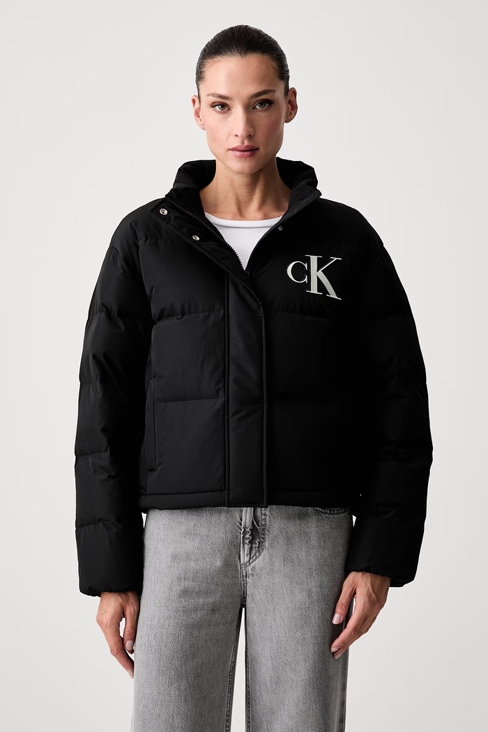 Calvin Klein Jeans kurtka puchowa damska czarny LV047H507G