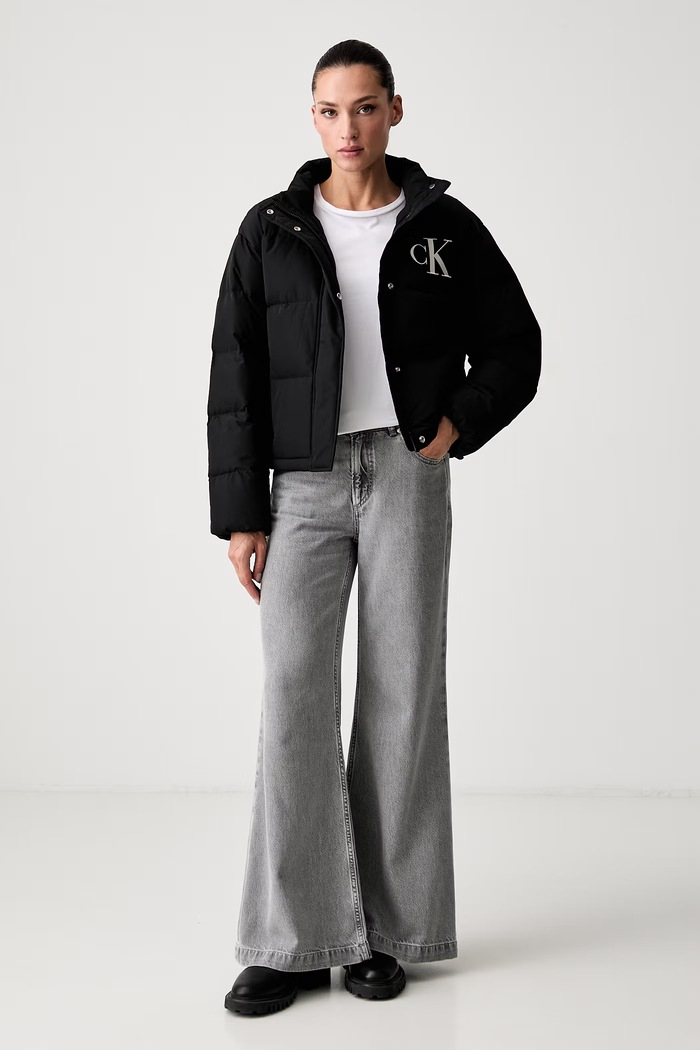 Calvin Klein Jeans kurtka puchowa damska LV047H507G czarny AW26