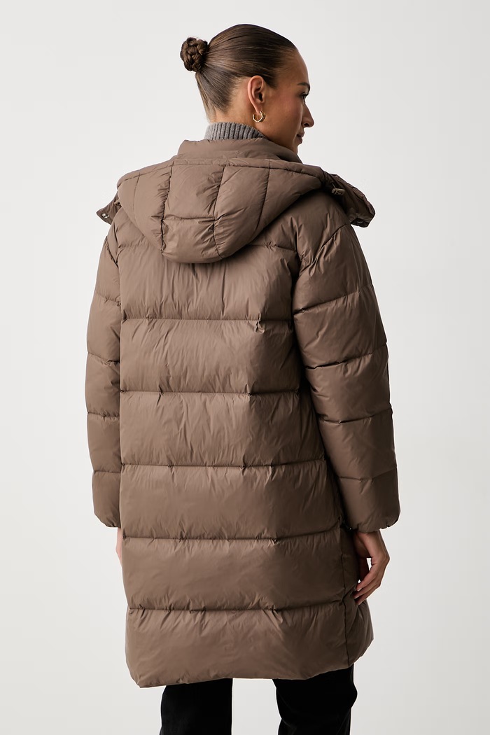 Дрехи Calvin Klein Jeans пухено яке дамско LV047H502G кафяв