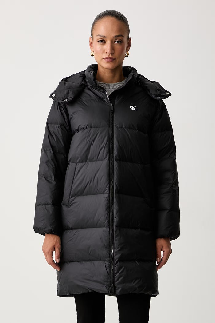 Calvin Klein Jeans пухено яке дамско черен LV047H502G