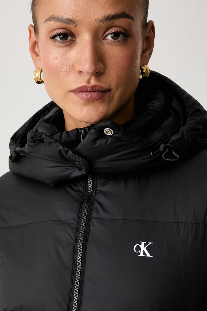 Calvin Klein Jeans пухено яке дамско черен LV047H502G